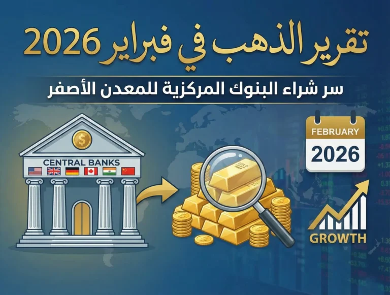 تقرير الذهب في فبراير 2026 سر شراء البنوك المركزية للمعدن الأصفر