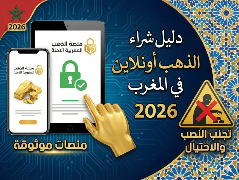دليل شراء الذهب أونلاين في المغرب 2026 منصات موثوقة وتجنب النصب