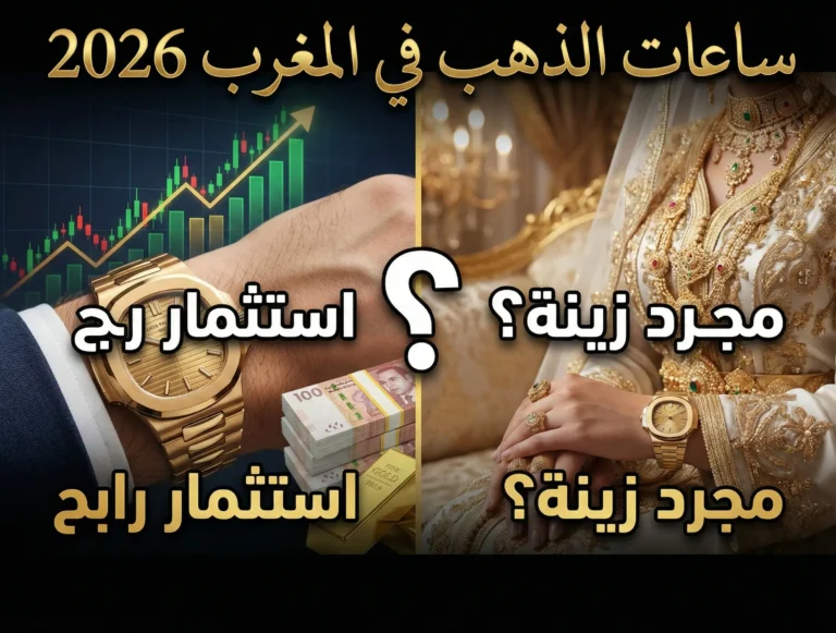 ساعات الذهب في المغرب 2026 هل هي استثمار رابح أم مجرد زينة؟